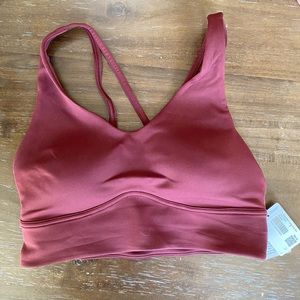 Lululemon Red Merlot In Alignment Bra size 6